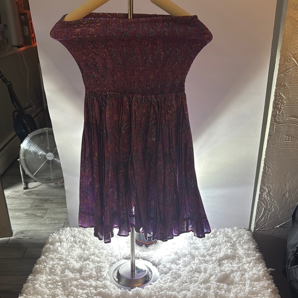 Free People Purple Backless Dress